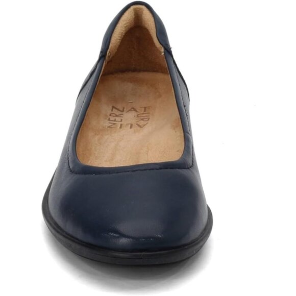 Naturalizer Women's Navy Closed Rounded Toe Slip on Flexy Ballet Flat Shoes - Picture 4 of 8